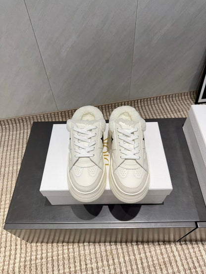 CD Star sneakers white cowhide wool 539688