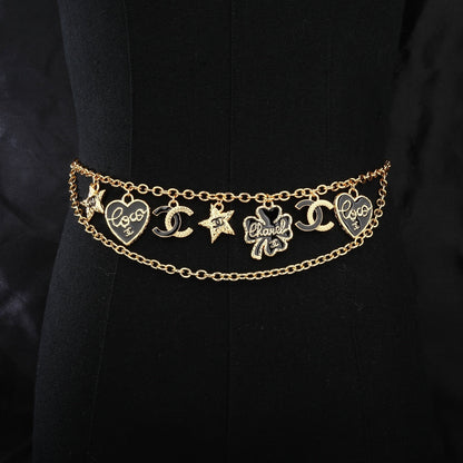 CHANEL 25S GOLD CHAIN BELT 611795