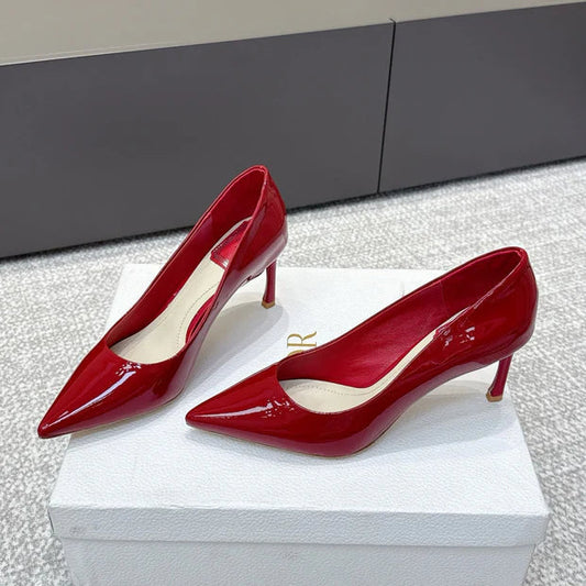 CD 26s High Heels Pump 85 Red Patent Leather 661474
