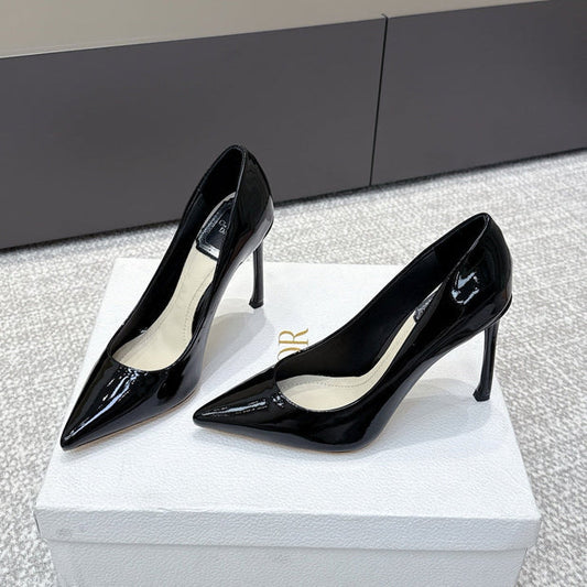 CD 26s High Heels Pump 105 Black Patent Leather 661481