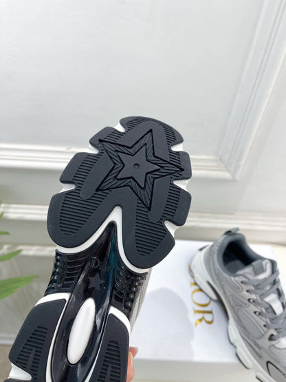 CD SS26 B30 Sneakers Silver Grey Cowhide Mesh 631930