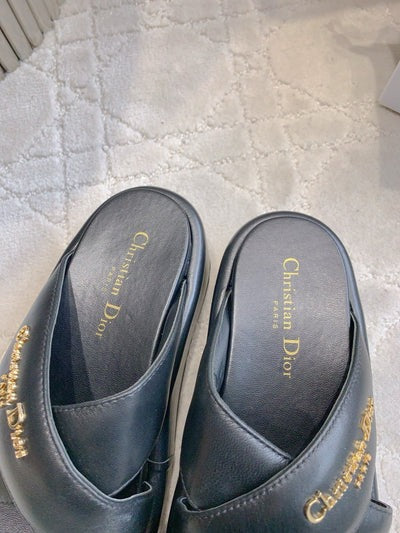 CD 26s Platform Sandals 65 Black Lambskin 644289