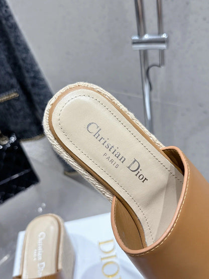 CD 26s Platform Sandal 65 Camel Brown Leather 636358